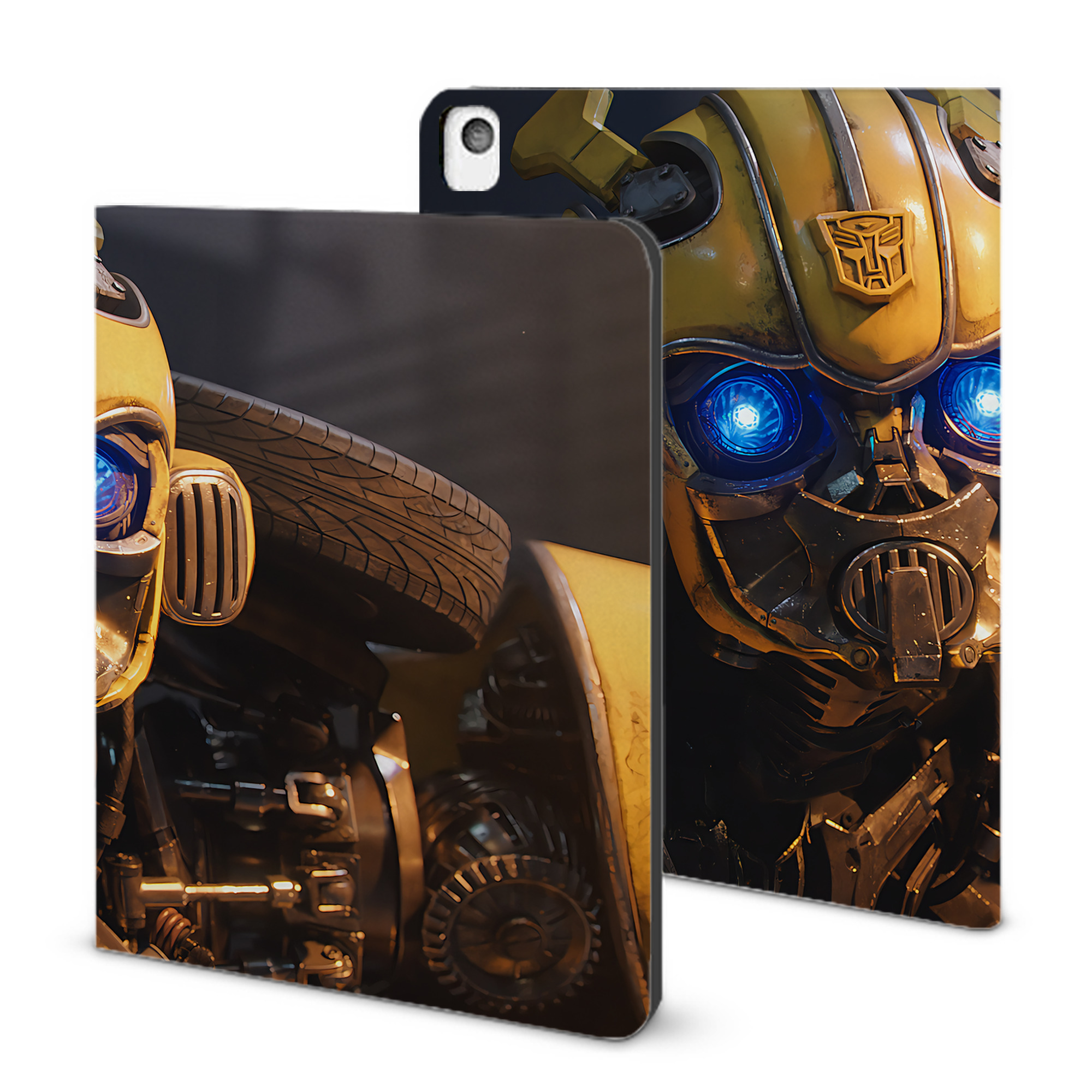 （画像用） Transformers トランスフォーマー IPadケース ペンホルダー付き ブックスタイルデザイン
